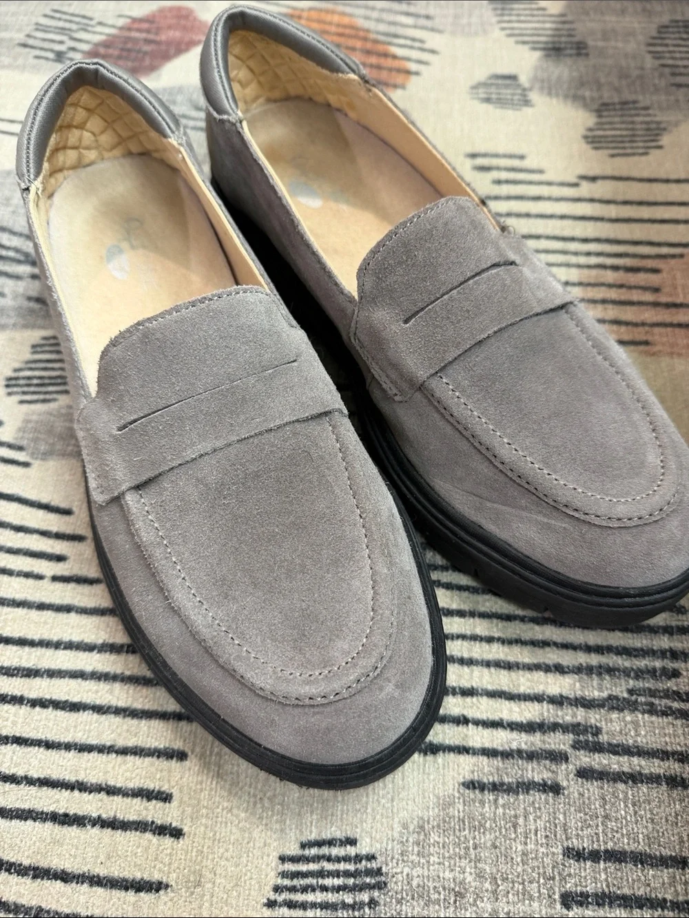 Dr. Scholl's Women's Gray Suede Loafers
